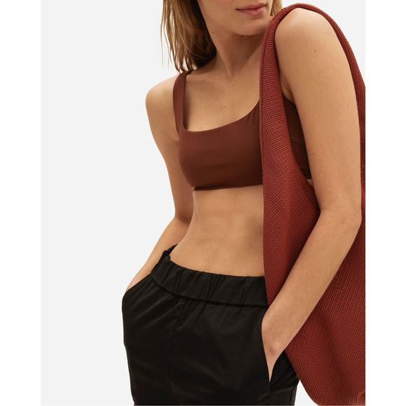 Everlane The Easy Pant Wide Leg Organic Cotton Black Size L NWT - Picture 3 of 13